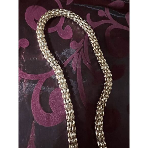 Gold Twisted Rope Tassel Necklace - Picture 2 of 3